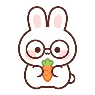 Chibi Bunny with Glasses