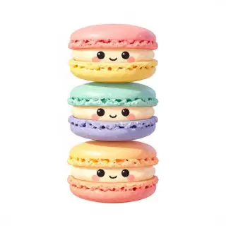 Rainbow Macaron Stack