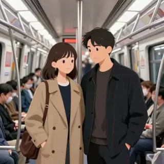 Morning Commuter Smile