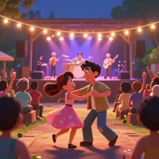 Outdoor Concert Dancing