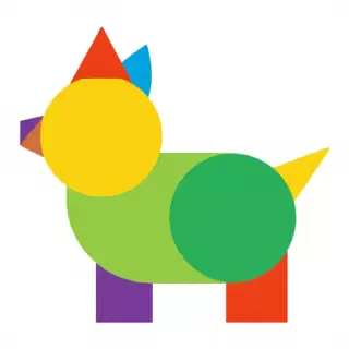 Geometric Animal Silhouettes