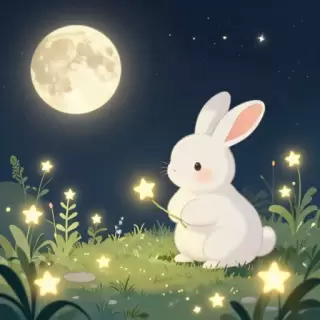 Moon Rabbit with Star Herbs