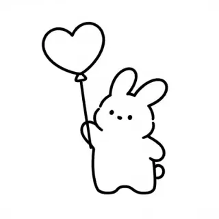 Bunny with Balloon