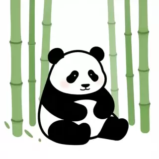 Panda in Bamboo