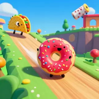 Rolling Donut Race