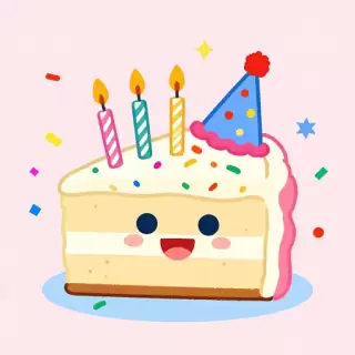 Birthday Cake with a Party