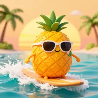 Surfer Dude Pineapple