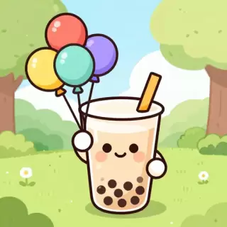 Boba Tea Balloon Vendor