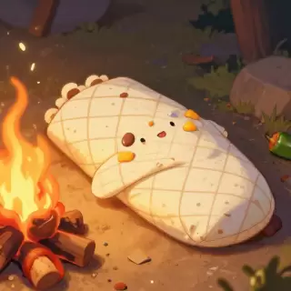 Sleepy Burrito in a Blanket