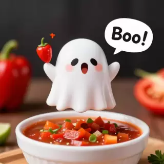 Ghost Pepper Cute Ghost