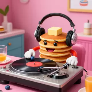 DJ Turntable Pancake