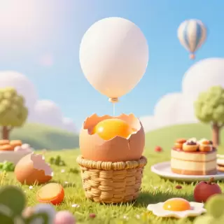 Hot Air Balloon Eggshell
