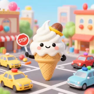 Traffic Cone Ice Cream Cone