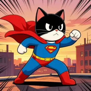 Superhero Cat