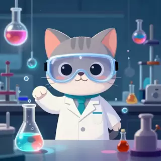 Scientist Cat