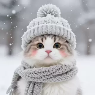 Winter Cat