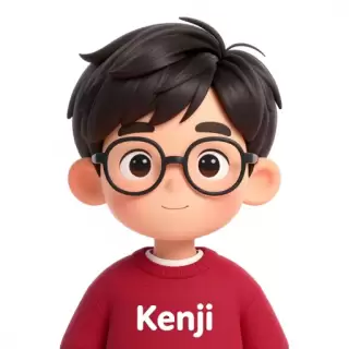 Bright-Eyed East Asian Boy in Raspberry Sweater