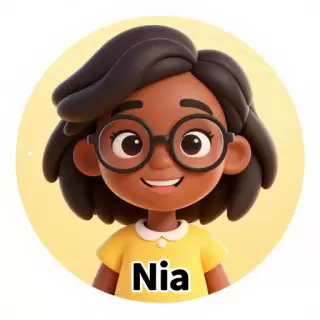 Warm Smiling Black Girl in Buttercup Yellow Dress