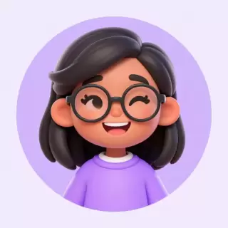 Joyful Biracial girl in lilac sweater