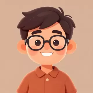 Smiling Mediterranean boy in terracotta shirt