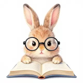 Bunny with Glasses