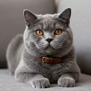 Gray British Shorthair Cat Avatar