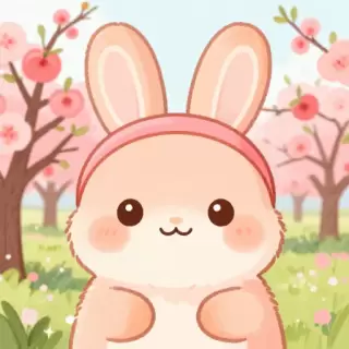 Peach Bunny Avatar