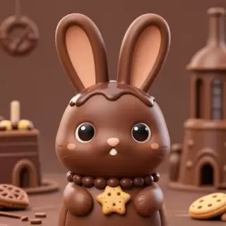 Brown Chocolate Bunny Avatar