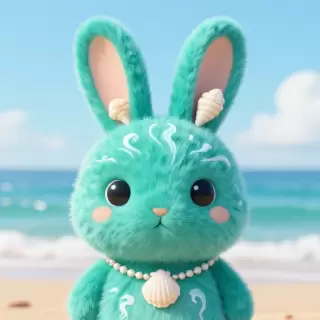 Teal Bunny Avatar