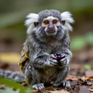 Gray Marmoset Monkey