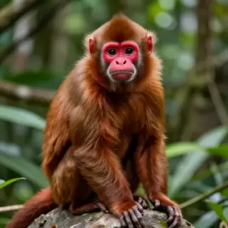 Red Uakari Monkey