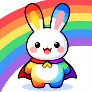 Rainbow Bunny