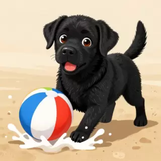 Charcoal Labrador Puppy