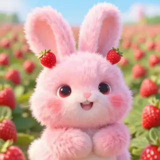 Strawberry Pink Bunny