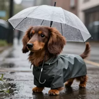 Chocolate Dachshund Puppy