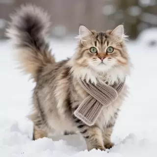 Siberian Fluff Cat