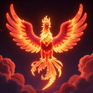Neon Phoenix Rising