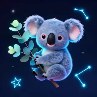 Neon Koala Glow