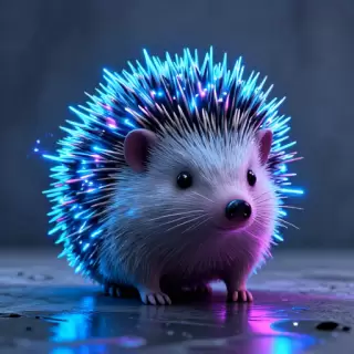 Neon Hedgehog Spark