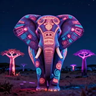 Neon Elephant Memory