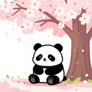 Pixel Sakura Panda