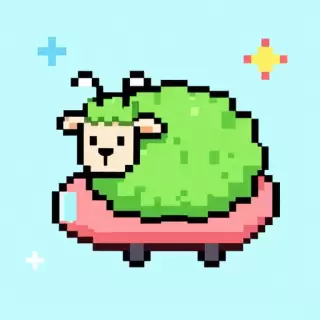 Pixel Alien Sheep