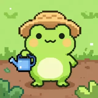 Pixel Gardener Frog