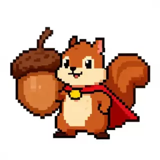 Pixel Super Squirrel