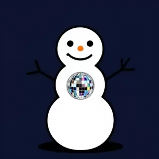 Disco Ball Snowman