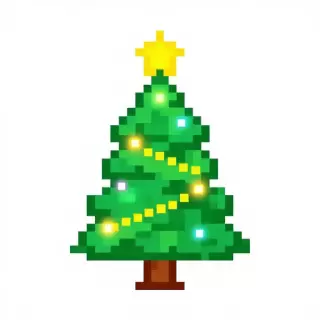 Pixel Art Christmas Tree