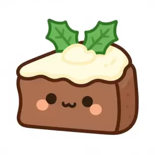 Kawaii Christmas Pudding
