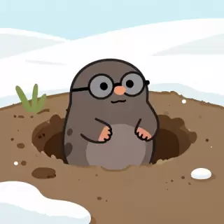 Vector Mole in Earth Mound