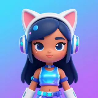 Cool Cyber Cat Avatar