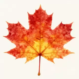 Autumn Leaf Portrait